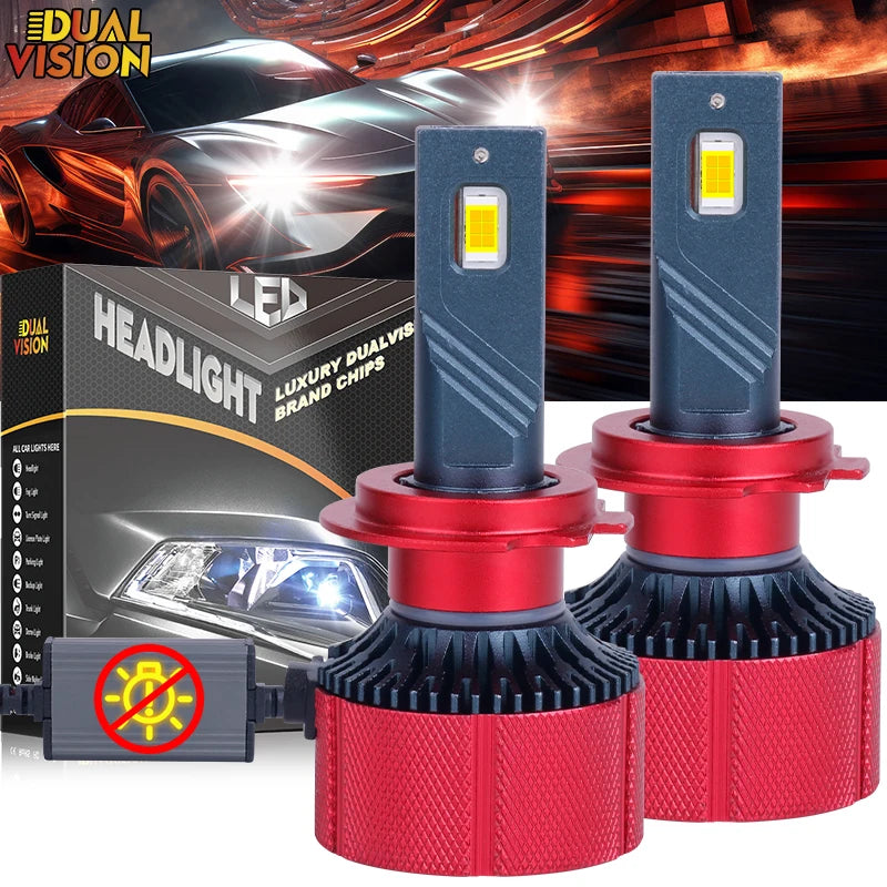 2-Piece H1/H4/H7/H11/9005/9006 LED Headlight Bulb – 6000K