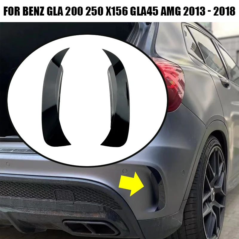 Bumper Canard & Vent Trim Set for 2013–2018 Mercedes-Benz GLA
