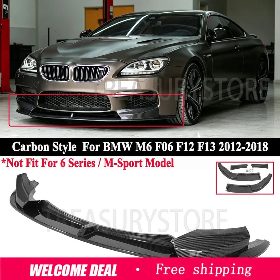 Carbon-Style Front Splitter – 2012–2018 BMW M6 F06/F12/F13
