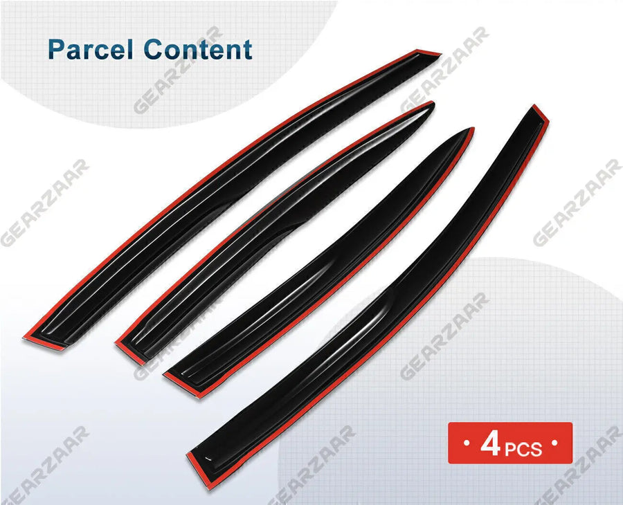 Wavy-Style Window Visors for 2012–2015 Honda Civic Sedan – 4 Pieces