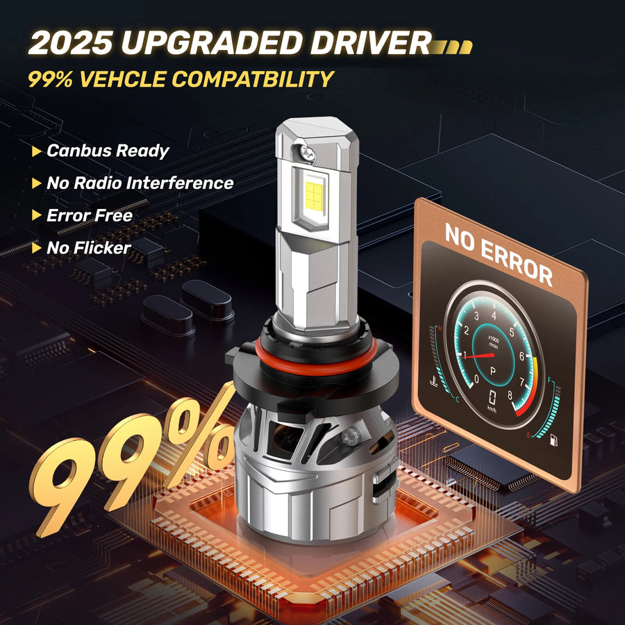 9005/HB3 Headlight Bulb Pair – 130W – 6500K