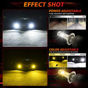 2-Piece H1/H4/H7/H11/9005/9006 LED Headlight Bulb – 3000K/6500K