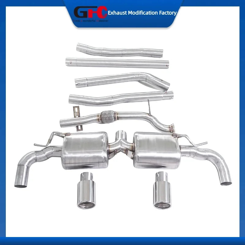 304 Stainless Steel Valved Cat-Back Exhaust System for MINI 4WD 2016