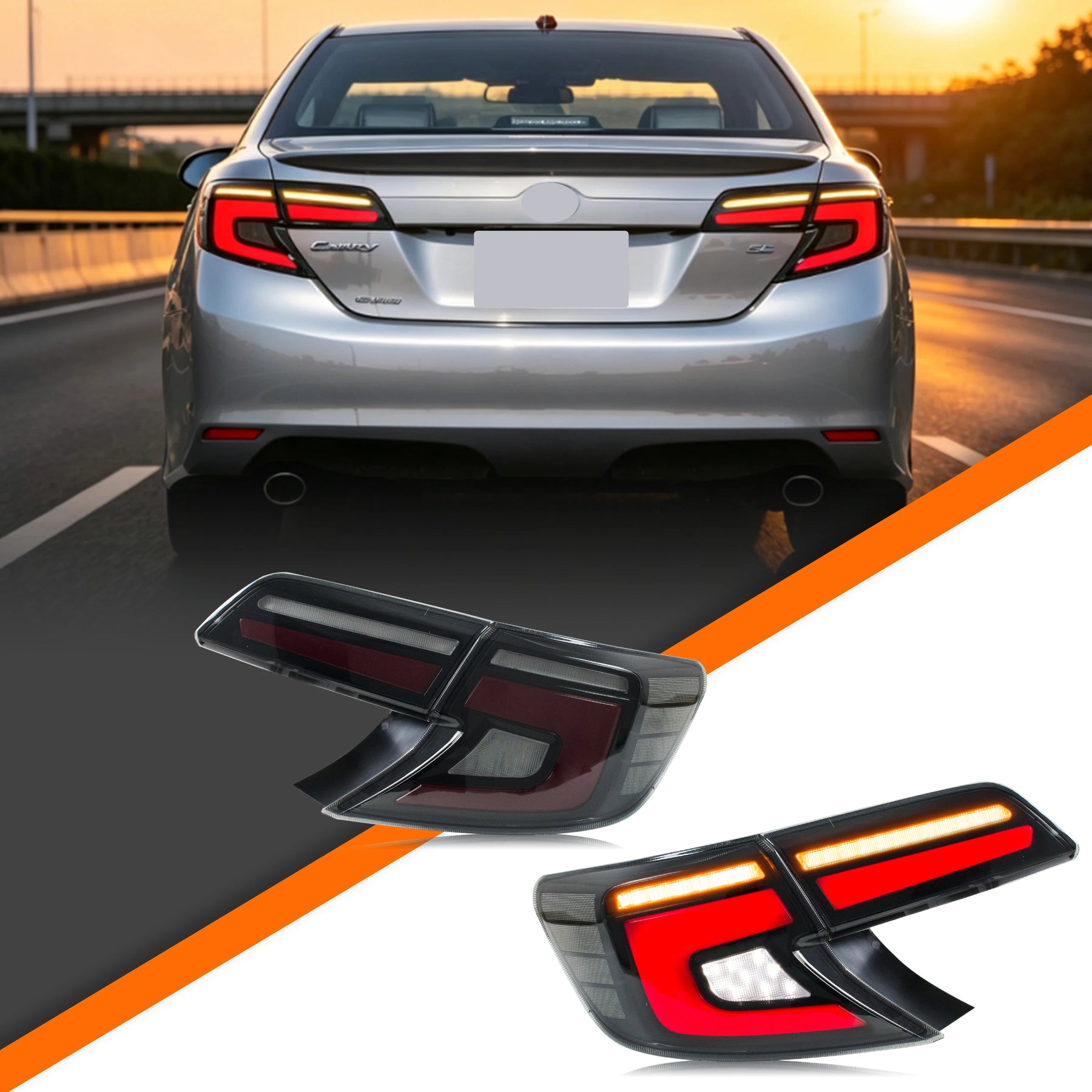 Toyota Camry Sequential LED Tail Light Pair – 2012–2014