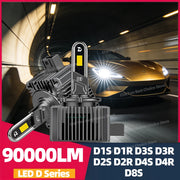 D1S/D2S/D3S/D4S/D8S LED Headlight Conversion Bulb – 6000K