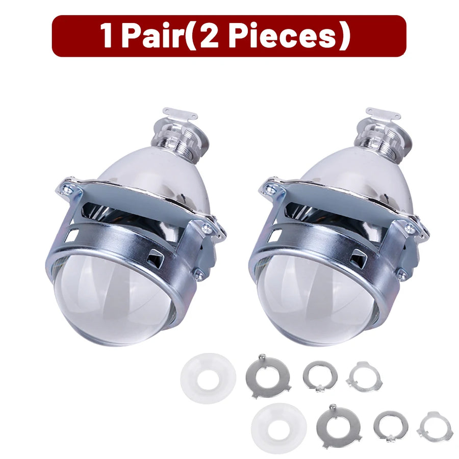 Bi-Xenon Projector Lens for H1/H4/H7/9005/9006 – Halo Ring
