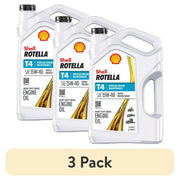 Shell Rotella T4 Triple Protection 15W-40 Diesel Oil, 1 Gallon Case of 3