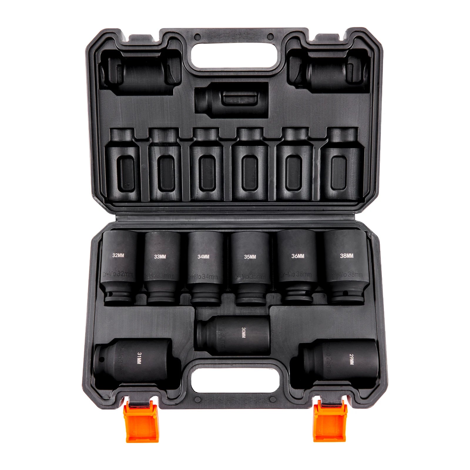 9-Piece 1/2-Inch Drive Deep Impact Socket Set, 29-38mm