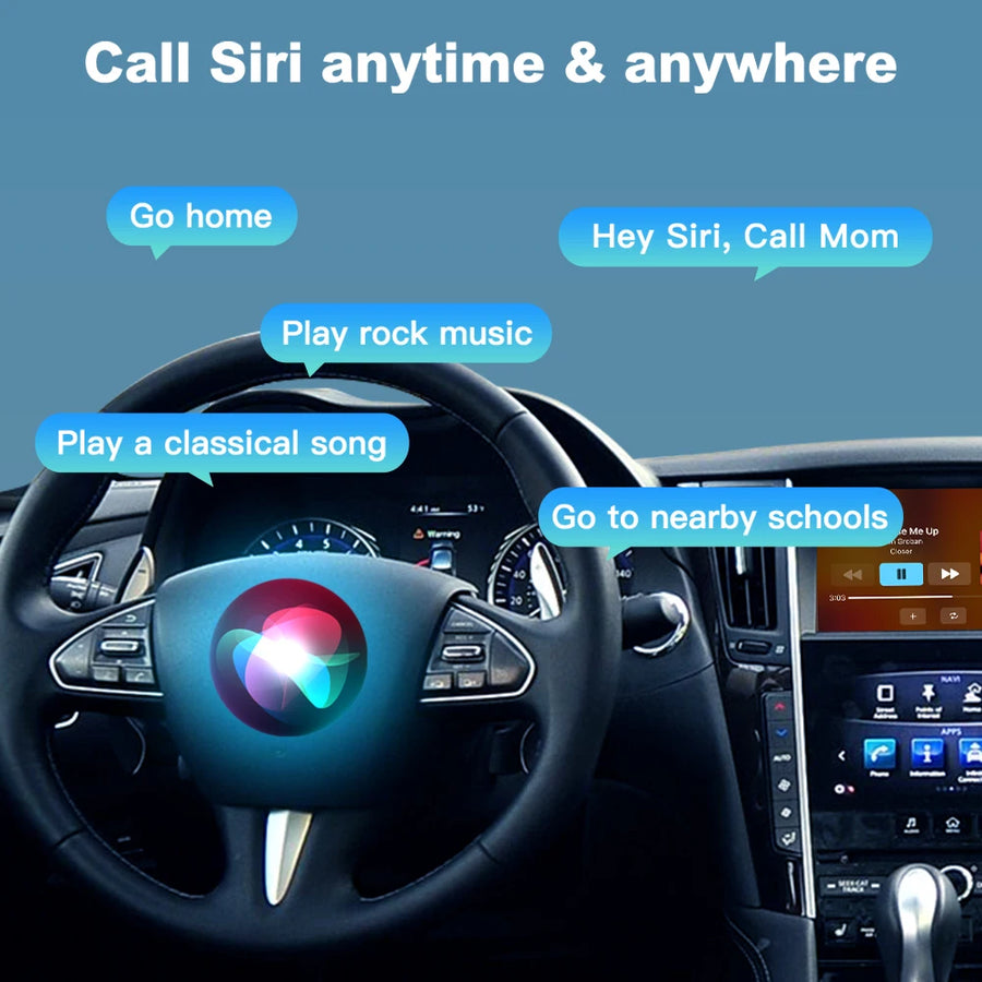 Wireless CarPlay and Android Auto Interface for Infiniti Q50/Q60 2013-2015