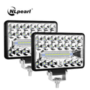 2-Piece 5-Inch LED Work Light Bar – 108W, Spot/Flood Combo, 12V–24V