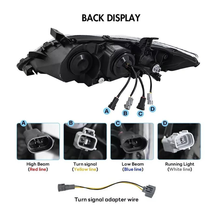 LED Headlight Assembly Set for 2008–2011 Toyota Camry