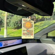 Vintage The Sun Tarot Hanging Car Air Freshener