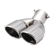 Universal Dual-Outlet Stainless Steel Exhaust Tip, 3-Inch