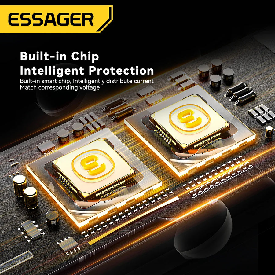 Essager 120W USB-C PD and QC Car Charger Adapter