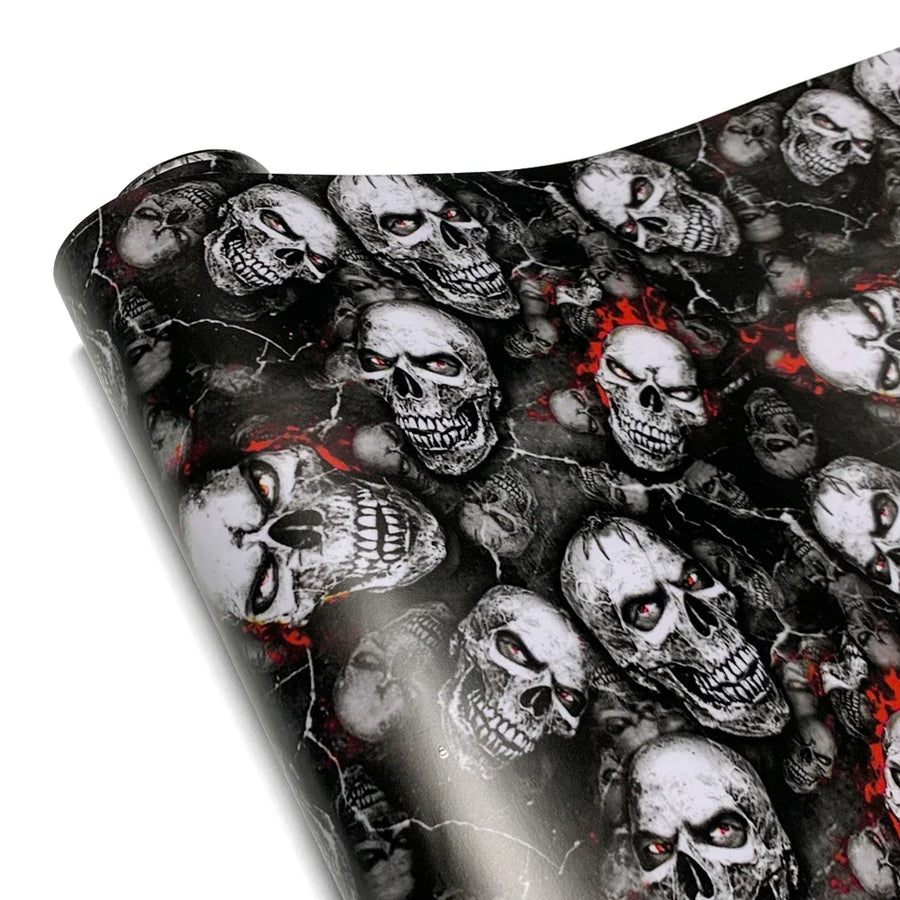 Skull Graphic Automotive & Motorcycle Vinyl Wrap