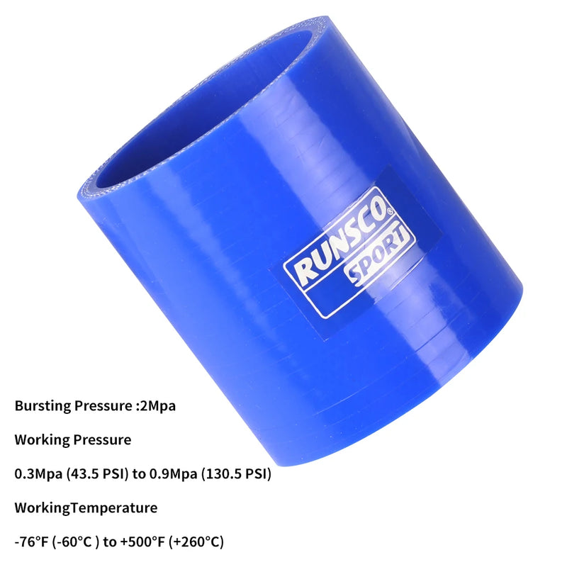 Universal Straight Silicone Intercooler Coupler, 38-102mm