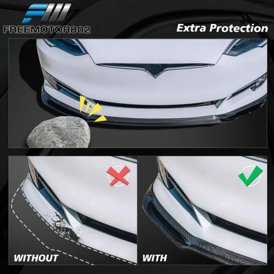 Black Front Bumper Lip & Splitter for 2003–2007 Scion xB