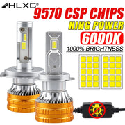 2-Piece H1/H4/H7/H11/9005/9006 LED Headlight Bulb – 6000K, CANBUS