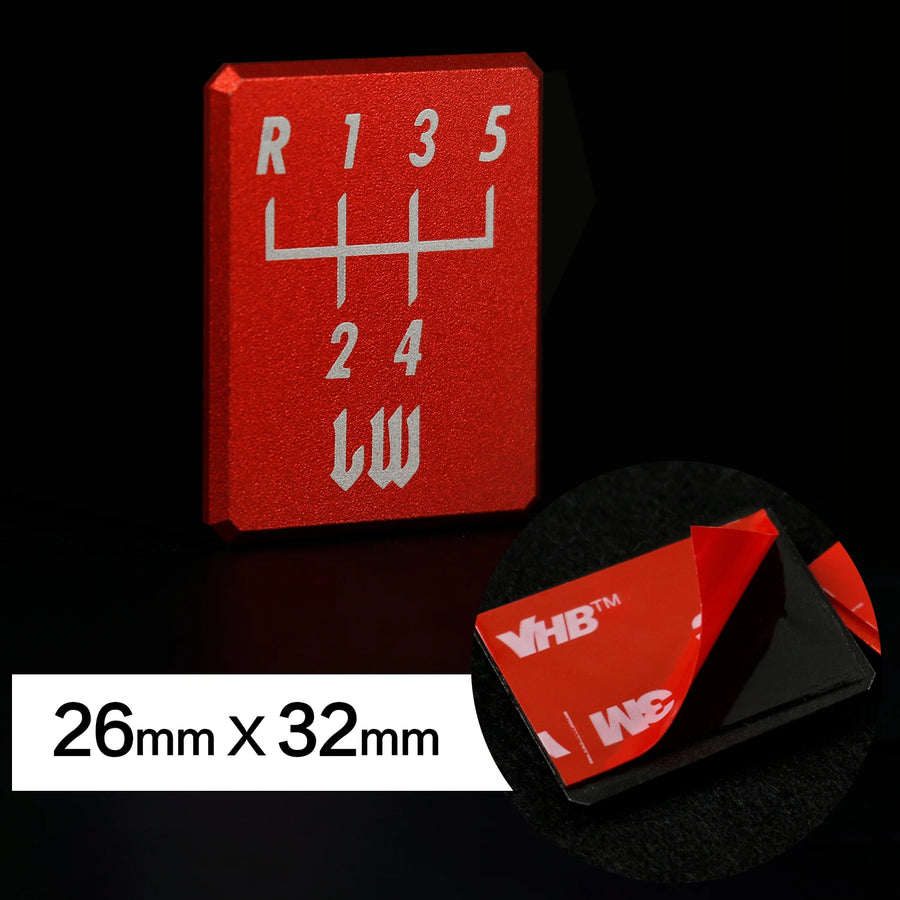 Manual Transmission Shift Pattern Decal