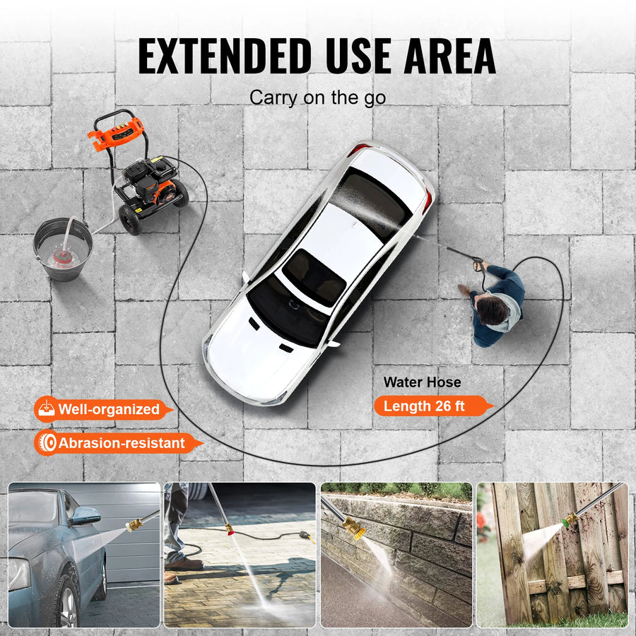 3,500 PSI Gas Pressure Washer – 2.6 GPM