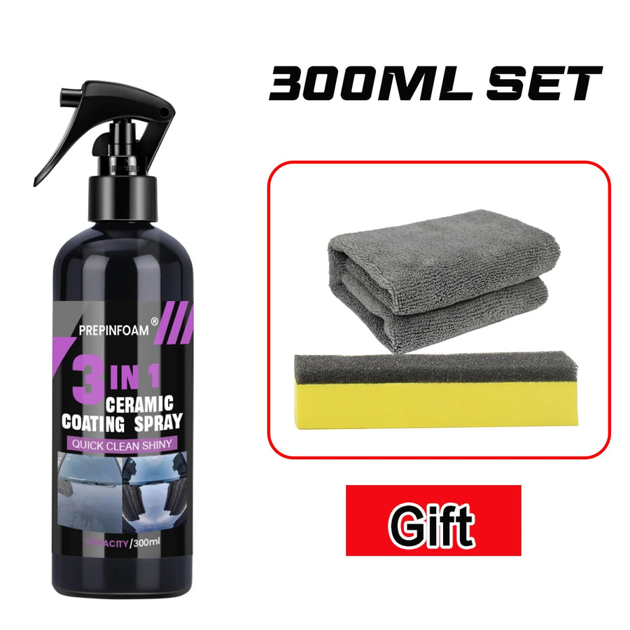 3-in-1 Hydrophobic Ceramic Coating Spray for Automotive Paint