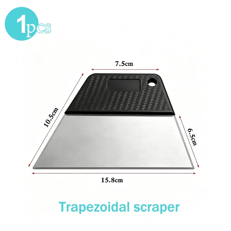Stainless Steel Vinyl Wrap Squeegees - Long or Short Handle