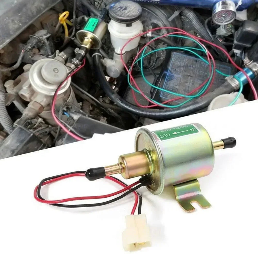 2 Packs 12V Electric Fuel Pump HEP-02A Universal Inline Low Pressure Gas Diesel