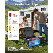 21 qt Portable Electric Car Refrigerator for Tesla Model 3