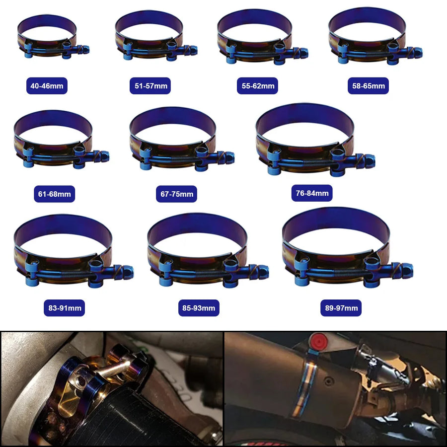 Universal T-Bolt Hose Clamp Kit, 40-115mm