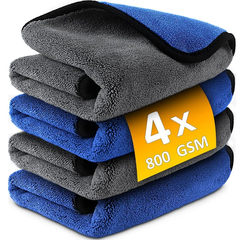 500 GSM Microfiber Car Wash and Drying Towel Set