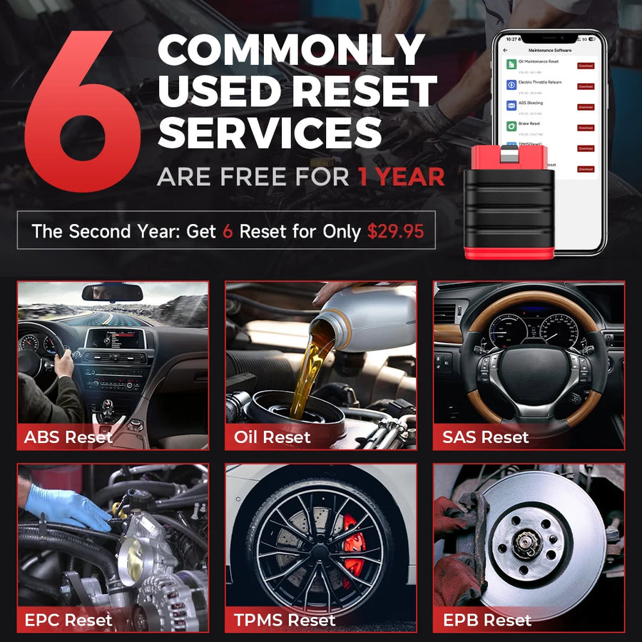 THINKCAR ThinkSafe OBD2 Scanner with 5 Service Functions