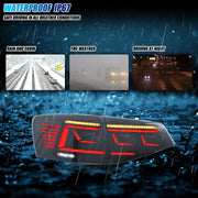 Volkswagen Jetta MK6 LED Tail Light Pair with Sequential Signals – 2015–2018