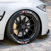 8 Pieces for Four Tires Japanese Tire Letters Stickers Pvc 3D Thickened and Auto Waterproof Tire Decor Stickers