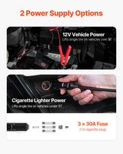 5-Ton 12V Electric Scissor Jack and Impact Wrench Tire Change Kit