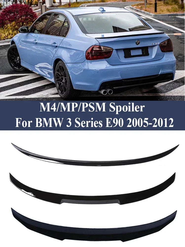 M4-Style Rear Trunk Spoiler for BMW 3 Series E90 2005-2012