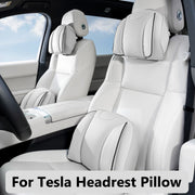 Tesla Car Headrest and Lumbar Support Pillow