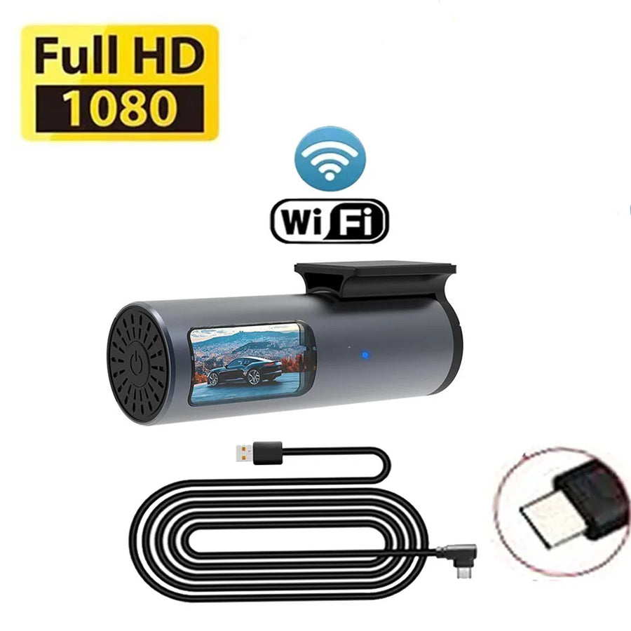1080P Dual Dash Cam with Wi-Fi App Control