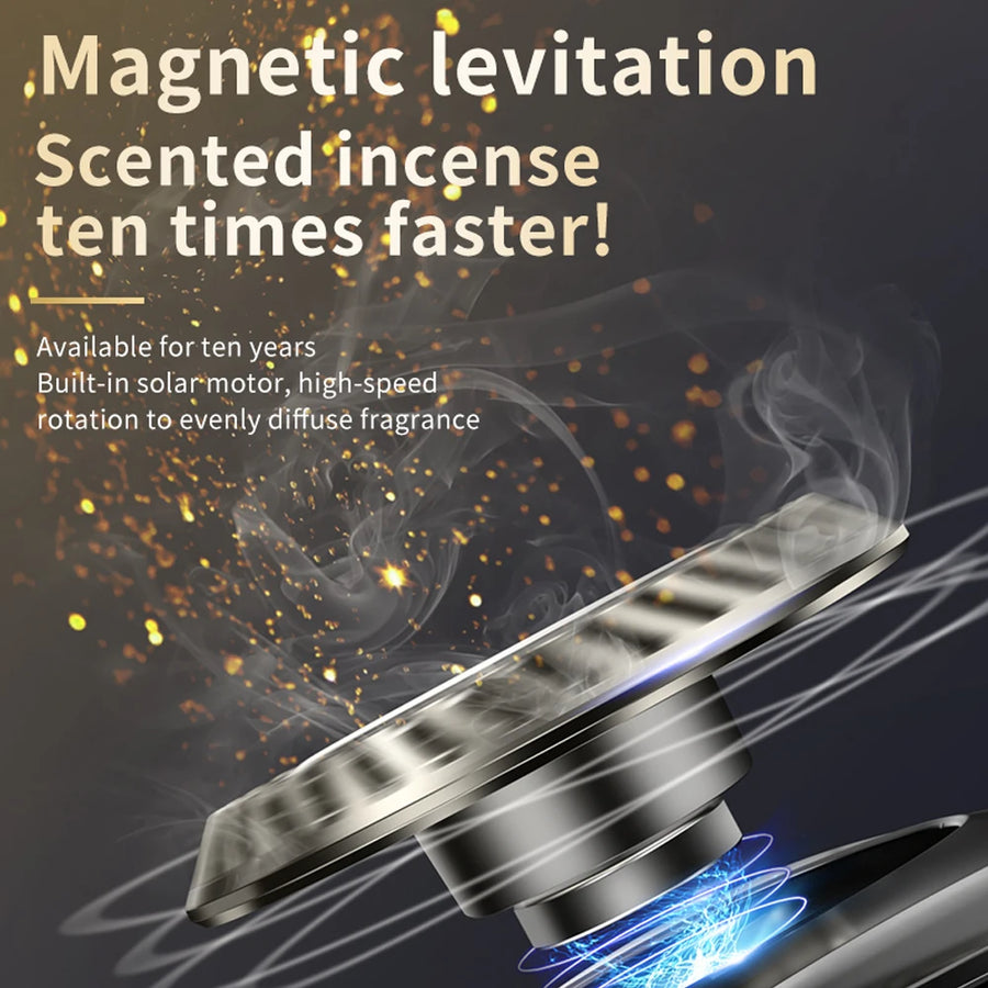 Solar-Powered Rotating Car Aroma Diffuser