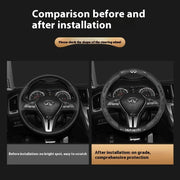 Carbon-Fiber-Leather Steering Wheel Cover – Select Infiniti Models