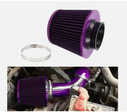 76 mm (3 in) Universal High-Flow Cone Air Filter – Purple