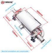 Universal Electric Exhaust Cutout Valve Kit, 76mm