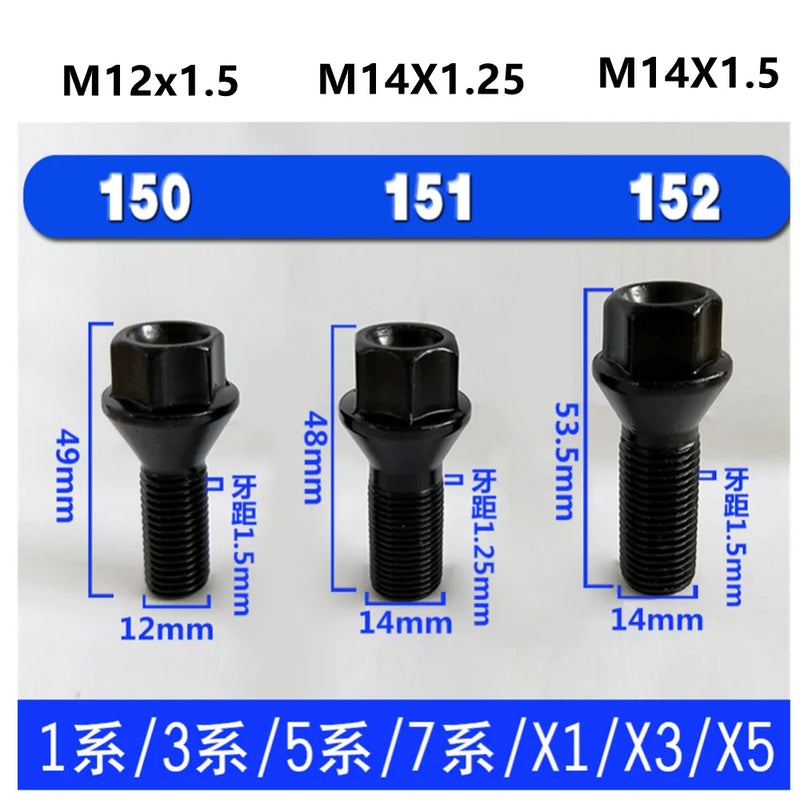 M12X1.5 Lug Nuts for BMW (M12*) Hex Wheel