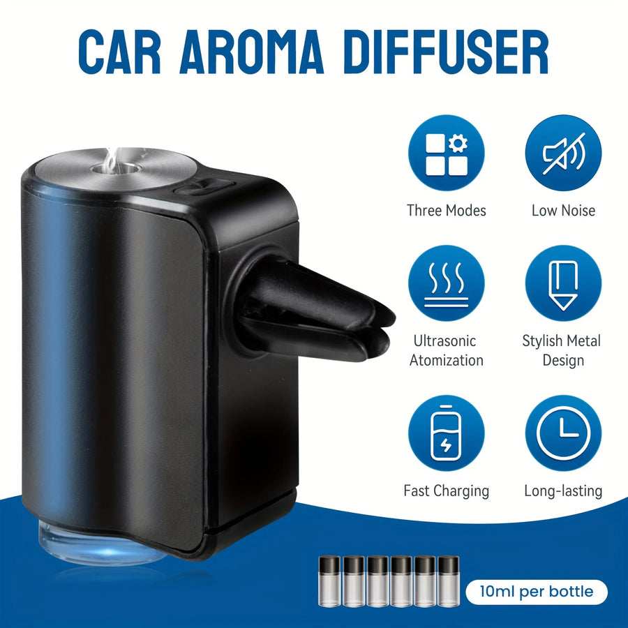 Electric Car Vent Aroma Diffuser with Essential-Oil Mist