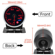 52mm 8-color Oil Pressure, Oil Temperature, Turbo Boost and More Automotive Gauge
