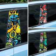Dopamine Graffiti B-Pillar Car Decal – Waterproof Vinyl