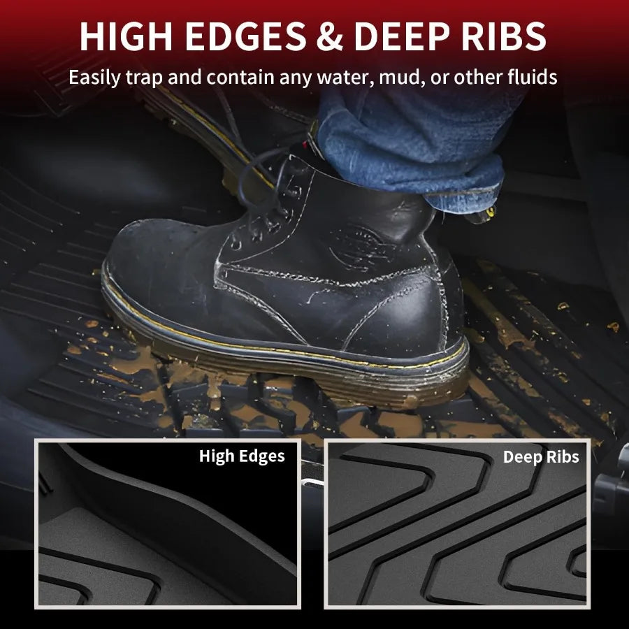 TPE All-Weather Floor Mats for 2017–2025 Mazda CX-5 – 2 Rows