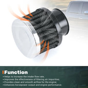 Universal Mini Breather Air Filter, 12mm/25mm