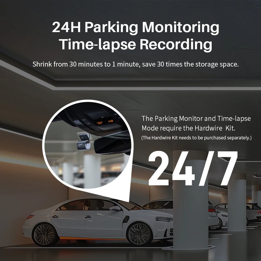 Kawa 2K Dash Cam with Wi-Fi App Control