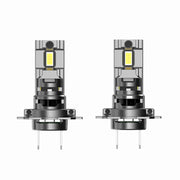 2-Piece H7 LED Headlight Bulb – 6500K, Compact