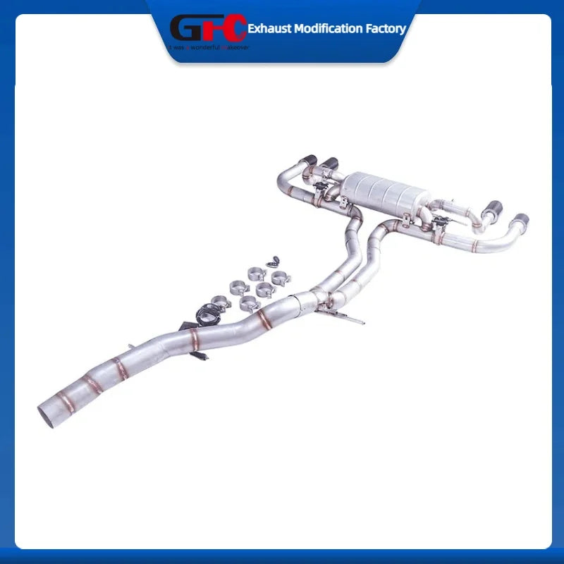 304 Stainless Steel Cat-Back Exhaust System for Porsche Cayenne 9Y0 Hybrid 3.0T 2018-2024